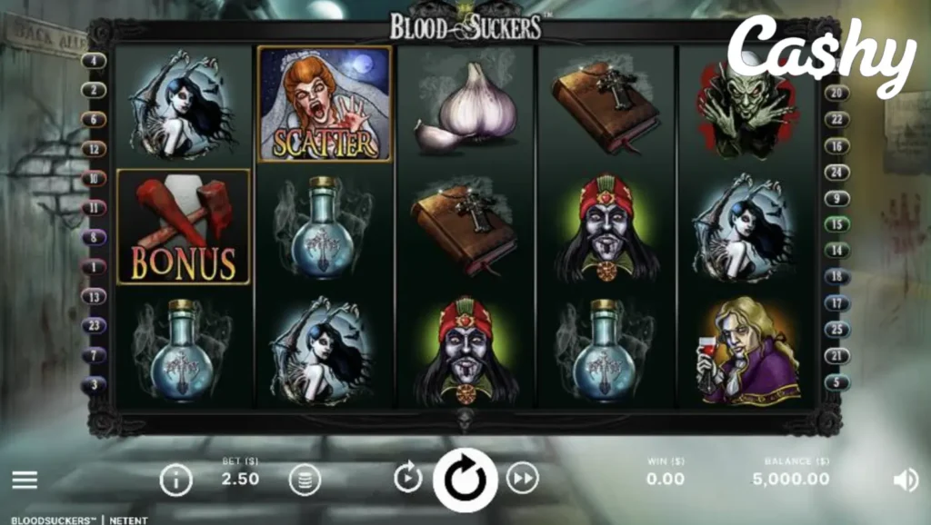 Cashy Blood Suckers Gameplay