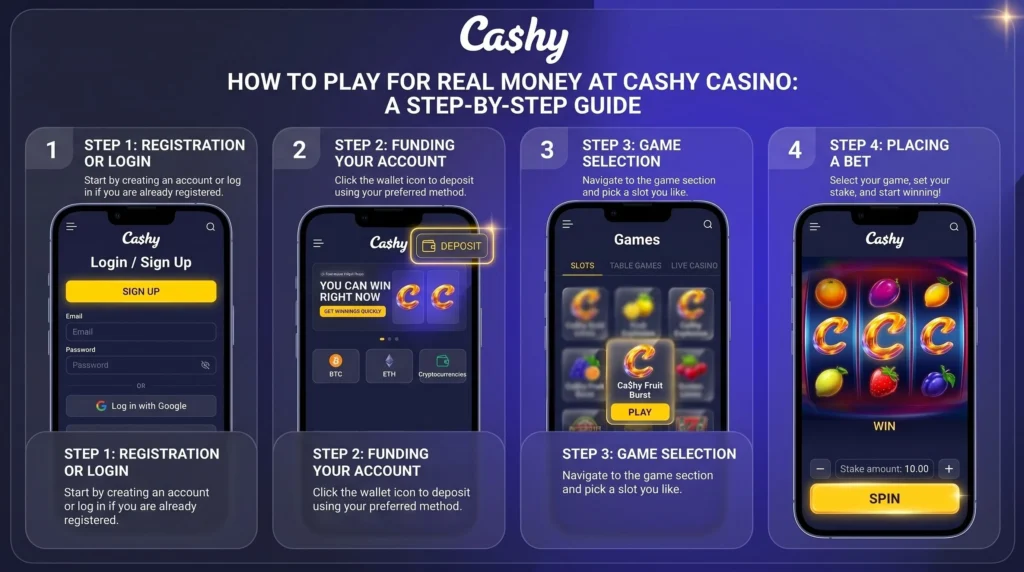 Cashy How to Play for Real