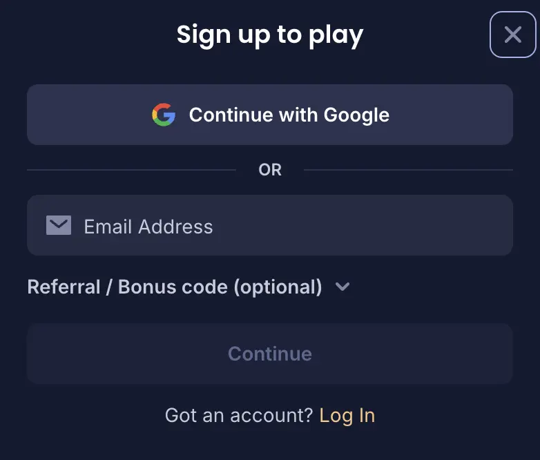 Cashy Sign Up to play